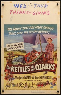 4b534 KETTLES IN THE OZARKS WC 1956 Marjorie Main as Ma in the family that fun made famous!