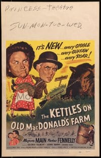 4b535 KETTLES ON OLD MacDONALD'S FARM WC 1957 Marjorie Main & Parker Fennelly in the Ozarks!