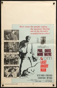 4b544 LAST ANGRY MAN WC 1959 Paul Muni is a dedicated doctor from the slums exploited by TV!