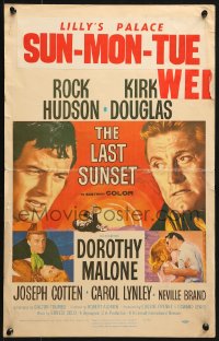 4b545 LAST SUNSET WC 1961 Rock Hudson, Kirk Douglas, Dorothy Malone, by Robert Aldrich!