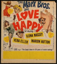 4b558 LOVE HAPPY WC 1949 Marx Brothers and three sexy girls in musical Girlesque!