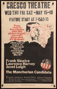 4b568 MANCHURIAN CANDIDATE WC 1962 Frank Sinatra, Laurence Harvey, Janet Leigh, Frankenheimer