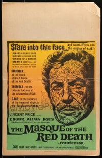 4b572 MASQUE OF THE RED DEATH Benton WC 1964 cool horror montage art of Vincent Price!
