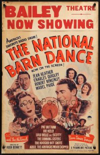 4b596 NATIONAL BARN DANCE WC 1944 Jean Heather, Charles Quigley, Robert Benchley & radio stars!