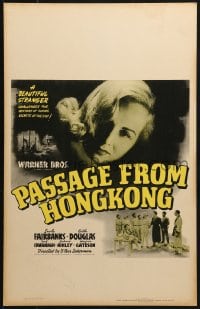 4b605 PASSAGE FROM HONG KONG WC 1941 a beautiful stranger challenges mystery of today's secrets!