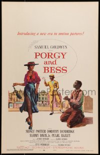 4b611 PORGY & BESS WC 1959 art of Sidney Poitier, Dorothy Dandridge & Sammy Davis Jr.!