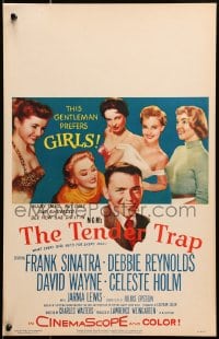 4b664 TENDER TRAP WC 1955 Frank Sinatra prefers Debbie Reynolds, Celeste Holm & Jarma Lewis!