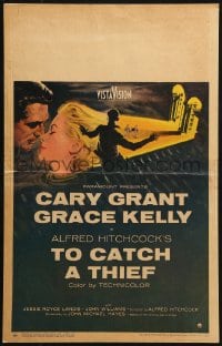 4b672 TO CATCH A THIEF WC 1955 romantic close up art of Grace Kelly & Cary Grant, Alfred Hitchcock