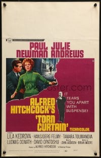 4b677 TORN CURTAIN WC 1966 Paul Newman, Julie Andrews, Alfred Hitchcock tears you apart w/suspense!