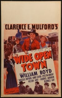 4b692 WIDE OPEN TOWN WC 1941 William Boyd as Hopalong Cassidy, Russell Hayden, Andy Clyde, Brent!