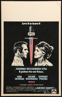 4b698 WUSA WC 1970 Paul Newman, Joanne Woodward, cool political conspiracy artwork!