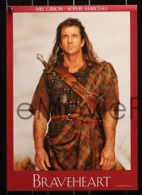 4b066 BRAVEHEART group of 4 12x17 special posters 1995 Mel Gibson as Scottish William Wallace!