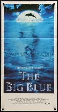 4c365 BIG BLUE Aust daybill 1988 Luc Besson's Le Grand Bleu, cool romantic ocean image!