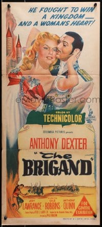 4c394 BRIGAND Aust daybill 1952 Anthony Dexter, Jody Lawrance, inspired by Alexandre Dumas!