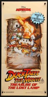 4c485 DUCKTALES: THE MOVIE Aust daybill 1991 Walt Disney, Scrooge McDuck, cool Drew Struzan art!