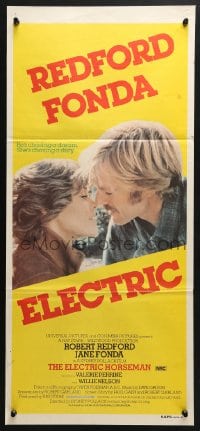 4c496 ELECTRIC HORSEMAN Aust daybill 1980 Sydney Pollack, Robert Redford & Jane Fonda!