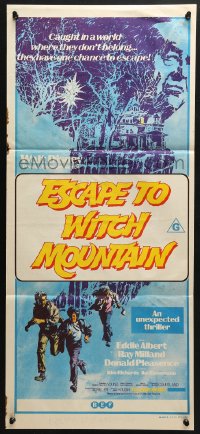 4c503 ESCAPE TO WITCH MOUNTAIN Aust daybill 1975 Disney, they're in a world where they don't belong