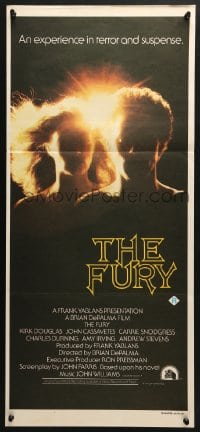 4c547 FURY Aust daybill 1978 Brian De Palma, Kirk Douglas, an experience in terror & suspense!
