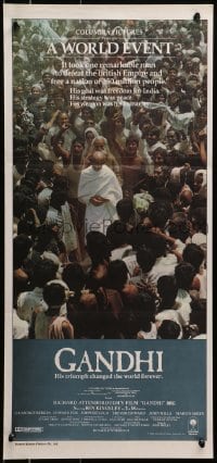4c552 GANDHI Aust daybill 1983 Ben Kingsley as The Mahatma, directed by Richard Attenborough!