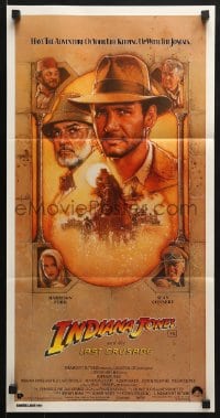 4c633 INDIANA JONES & THE LAST CRUSADE Aust daybill 1989 Harrison Ford, Sean Connery, Spielberg