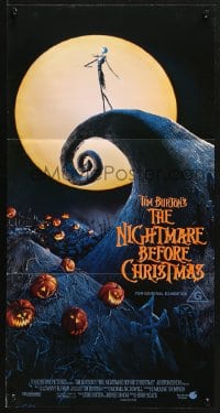 4c753 NIGHTMARE BEFORE CHRISTMAS Aust daybill 1994 Tim Burton, Disney, great Halloween horror image