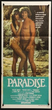 4c779 PARADISE Aust daybill 1982 super-sexy Phoebe Cates, Willie Aames!
