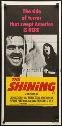 4c850 SHINING Aust daybill 1980 Stephen King & Stanley Kubrick horror, crazy Jack Nicholson!