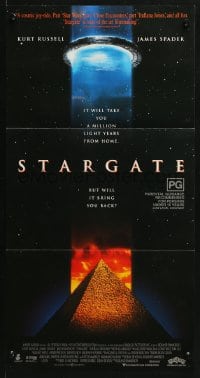 4c891 STARGATE Aust daybill 1995 Kurt Russell, James Spader, a million light years from home!