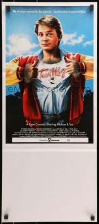 4c913 TEEN WOLF Aust daybill 1985 teenage werewolf Michael J. Fox, different image!