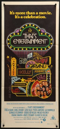 4c921 THAT'S ENTERTAINMENT Aust daybill 1974 classic MGM Hollywood scenes, it's a celebration!