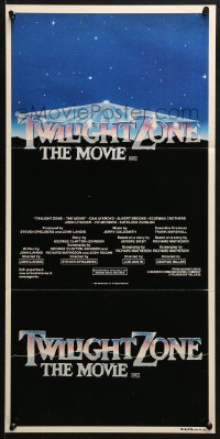 4c948 TWILIGHT ZONE Aust daybill 1983 George Miller, Steven Spielberg, Joe Dante, Rod Serling