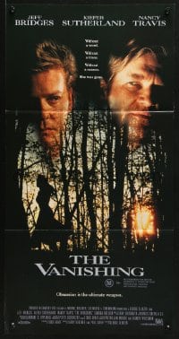 4c960 VANISHING Aust daybill 1993 creepy pieced-together Jeff Bridges, Kiefer Sutherland, Nancy Travis!
