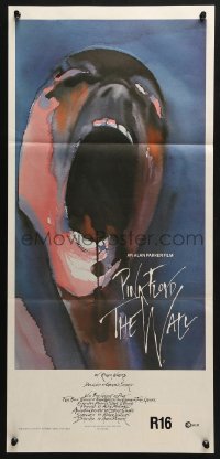 4c967 WALL 2nd printing Aust daybill 1982 Pink Floyd, Roger Waters, classic Gerald Scarfe art!