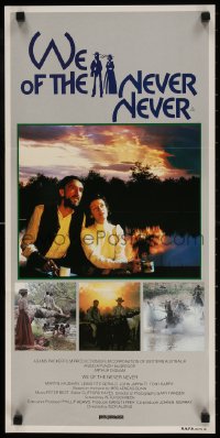 4c974 WE OF THE NEVER NEVER Aust daybill 1983 Angela Punch McGregor, Arthur Dignam!