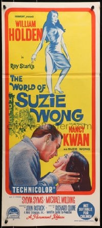 4c997 WORLD OF SUZIE WONG Aust daybill 1960 William Holden was the first man that Kwan ever loved!