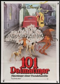 4c159 ONE HUNDRED & ONE DALMATIANS German 33x47 R1987 classic Disney canine family cartoon, different!