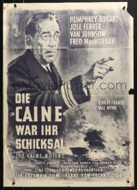 4c177 CAINE MUTINY German R1960s cool different artwork of pointing Humphrey Bogart!