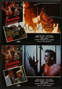 4c028 NIGHTMARE ON ELM STREET 2 12 Spanish LCs 1986 Robert Englund as Freddy Krueger!