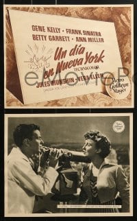 4c029 ON THE TOWN 13 Spanish LCs 1951 Gene Kelly, Frank Sinatra, sexy Ann Miller, Betty Garrett
