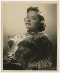 4d106 ALEXIS SMITH  8.25x10 still 1953 sexy portrait in metallic blouse by Ernest A. Bachrach!