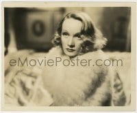 4d120 ANGEL  8x10 key book still 1937 best portrait of Marlene Dietrich wearing fur, Lubitsch!