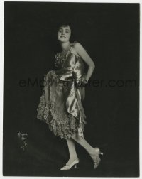 4d134 ANNA MAY deluxe 7x9.25 still 1920s posing in metallic dress over black background by Hoover!