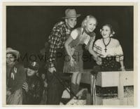 4d170 BETTY GRABLE/JACKIE COOGAN/GRACE BRADLEY  7x9 news photo 1935 at hay ride party & barn dance!
