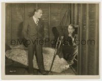 4d183 BLACKBIRD  8x10 still 1926 crippled Lon Chaney shushes Owen Moore as he sneaks through window!