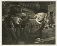 4d260 CRACK-UP  8x10 key book still 1946 great close up of sexy Claire Trevor & Pat O'Brien!