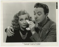 4d270 DANGER - LOVE AT WORK  8x10 still 1937 Jack Haley wipes the tears from Ann Sothern's face!