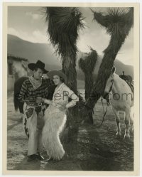 4d277 DAVID MANNERS/BARBARA WEEKS  8x10 still 1931 great western portrait by cactus by Elmer Fryer!