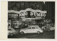 4d315 DUMBO  8x11 key book still 1941 crowds lined up at theater showing it at popular prices!
