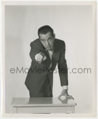 4d325 ENFORCER  8.25x10 still 1951 best portrait of Humphrey Bogart pointing accusing finger!
