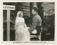 4d354 FLIRTATION WALK  8x10.25 still 1934 c/u of uniformed Dick Powell & bride Ruby Keeler by sign!